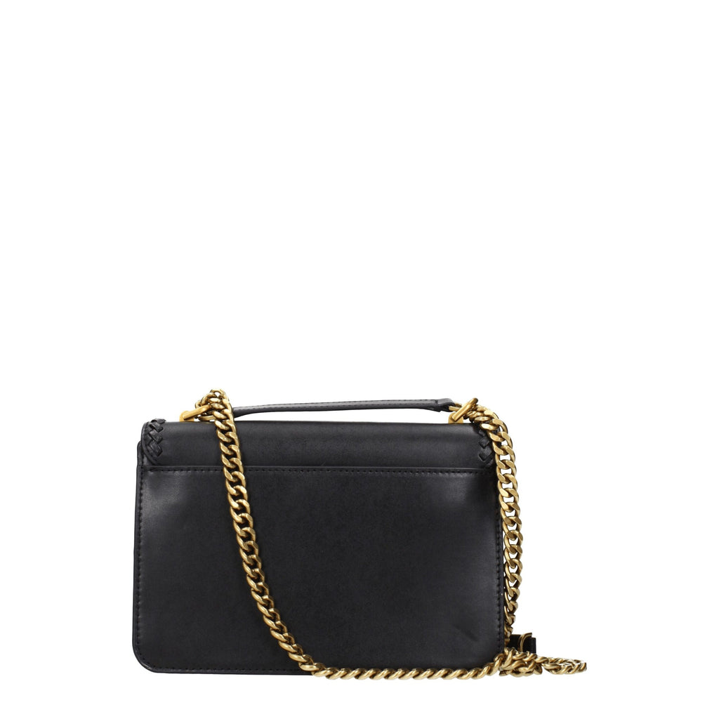 Sac bandoulière en cuir noir Michael Kors