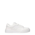Dolce & Gabbana White Leather Low Top Sneakers by Dolce & Gabbana