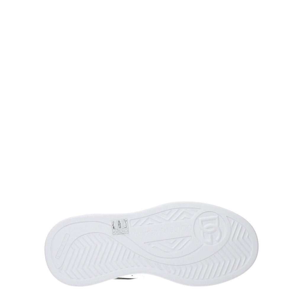 Dolce & Gabbana White Leather Low Top Sneakers by Dolce & Gabbana