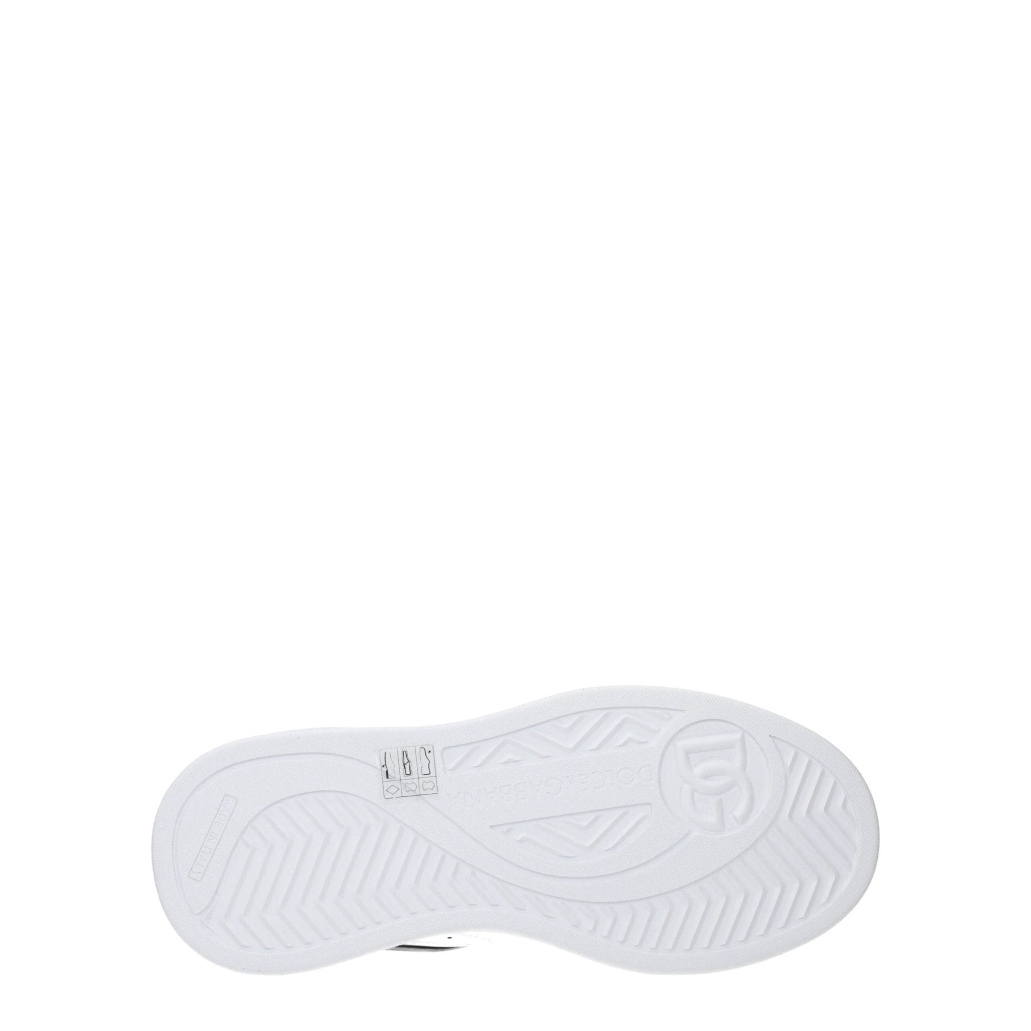 Dolce & Gabbana White Leather Low Top Sneakers by Dolce & Gabbana