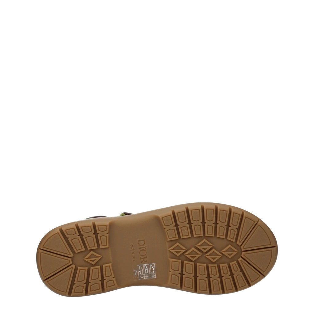 Bottines Christian Dior en cuir beige
