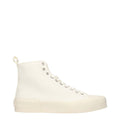 Baskets montantes en tissu beige Jil Sander