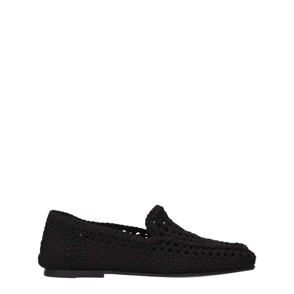 Mocassins Dolce &amp; Gabbana en tissu noir