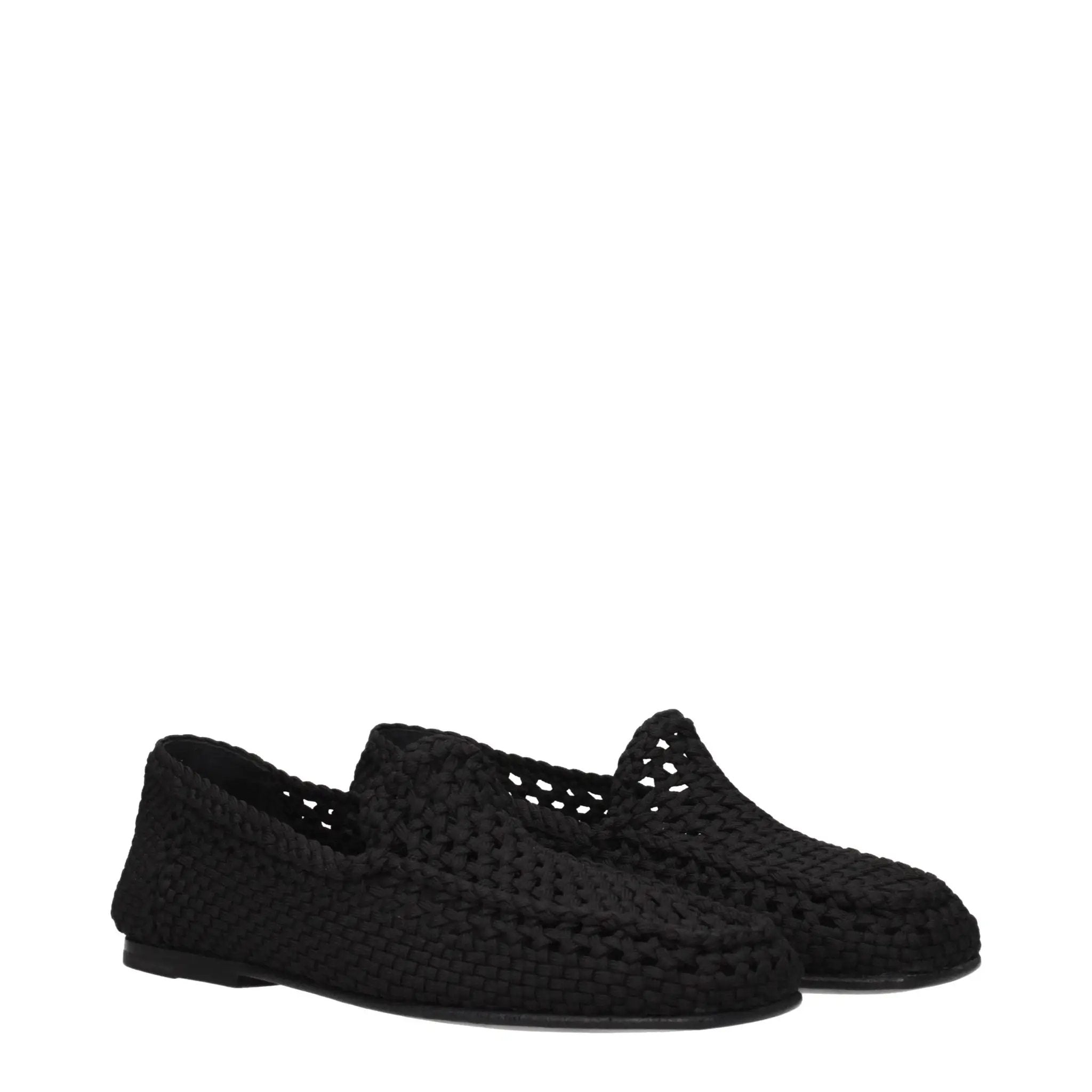 Mocassins Dolce &amp; Gabbana en tissu noir