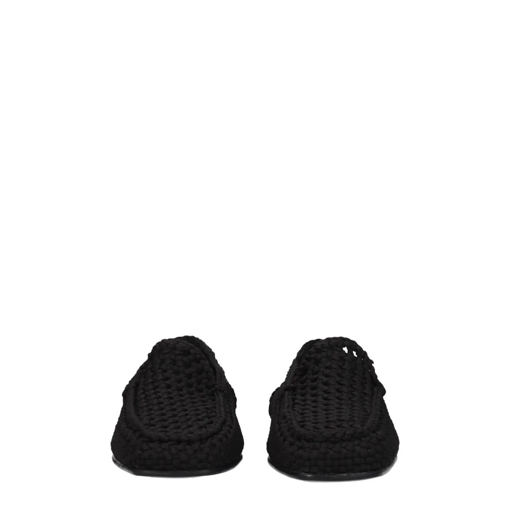 Mocassins Dolce &amp; Gabbana en tissu noir