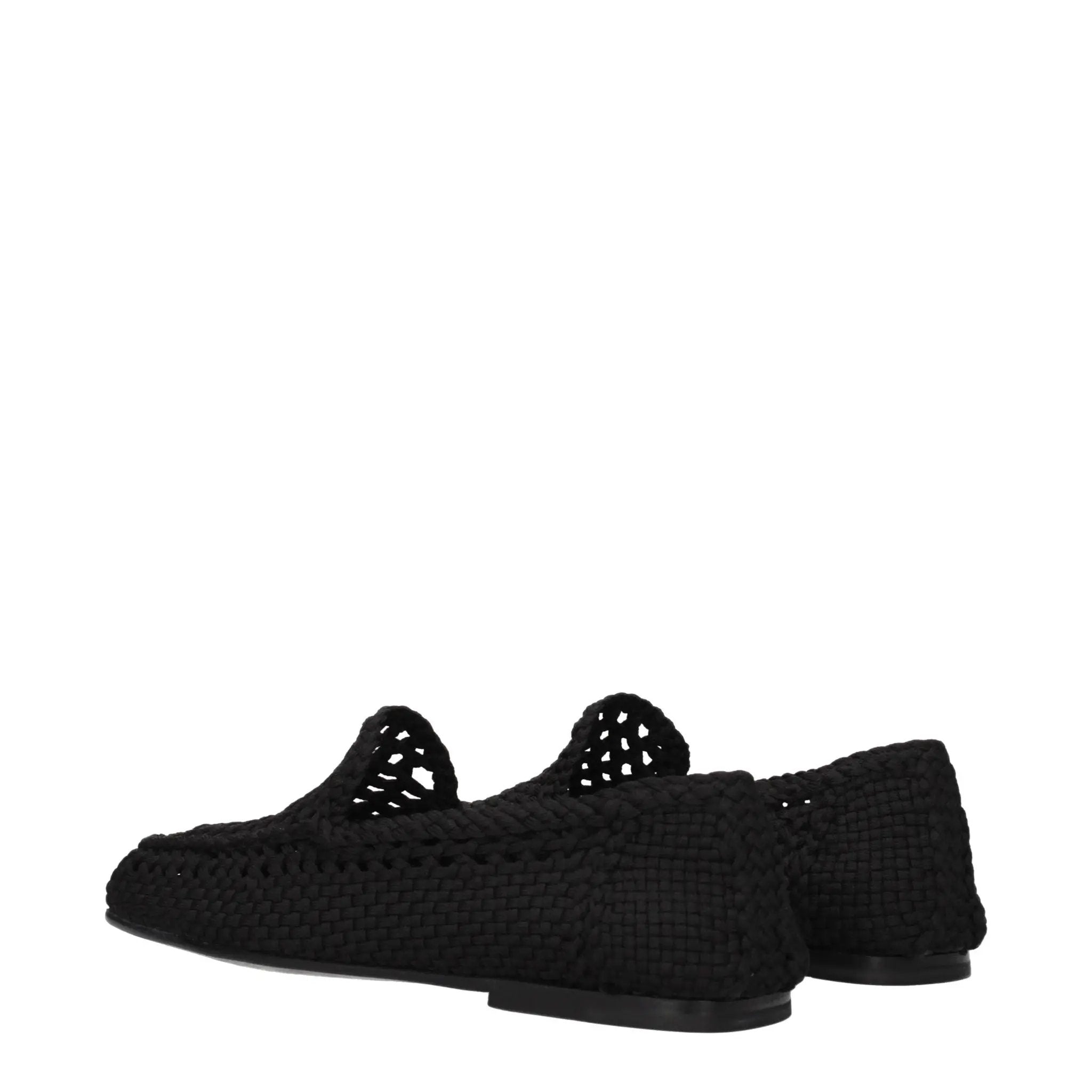 Mocassins Dolce &amp; Gabbana en tissu noir