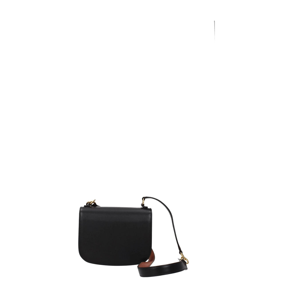 Sac à main en cuir noir Jil Sander