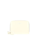 Portefeuille en cuir beige Jil Sander