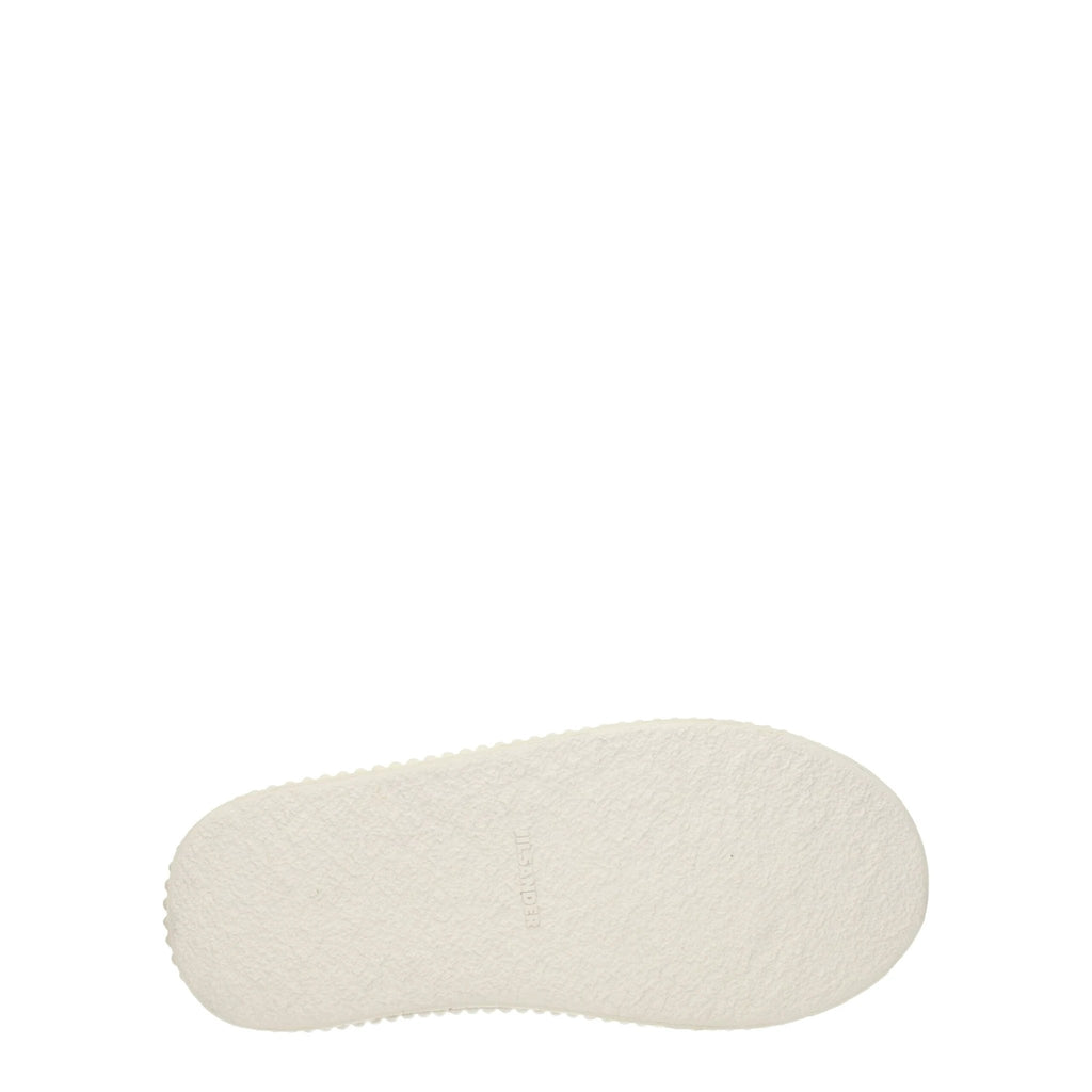 Baskets à plateforme en tissu blanc Jil Sander