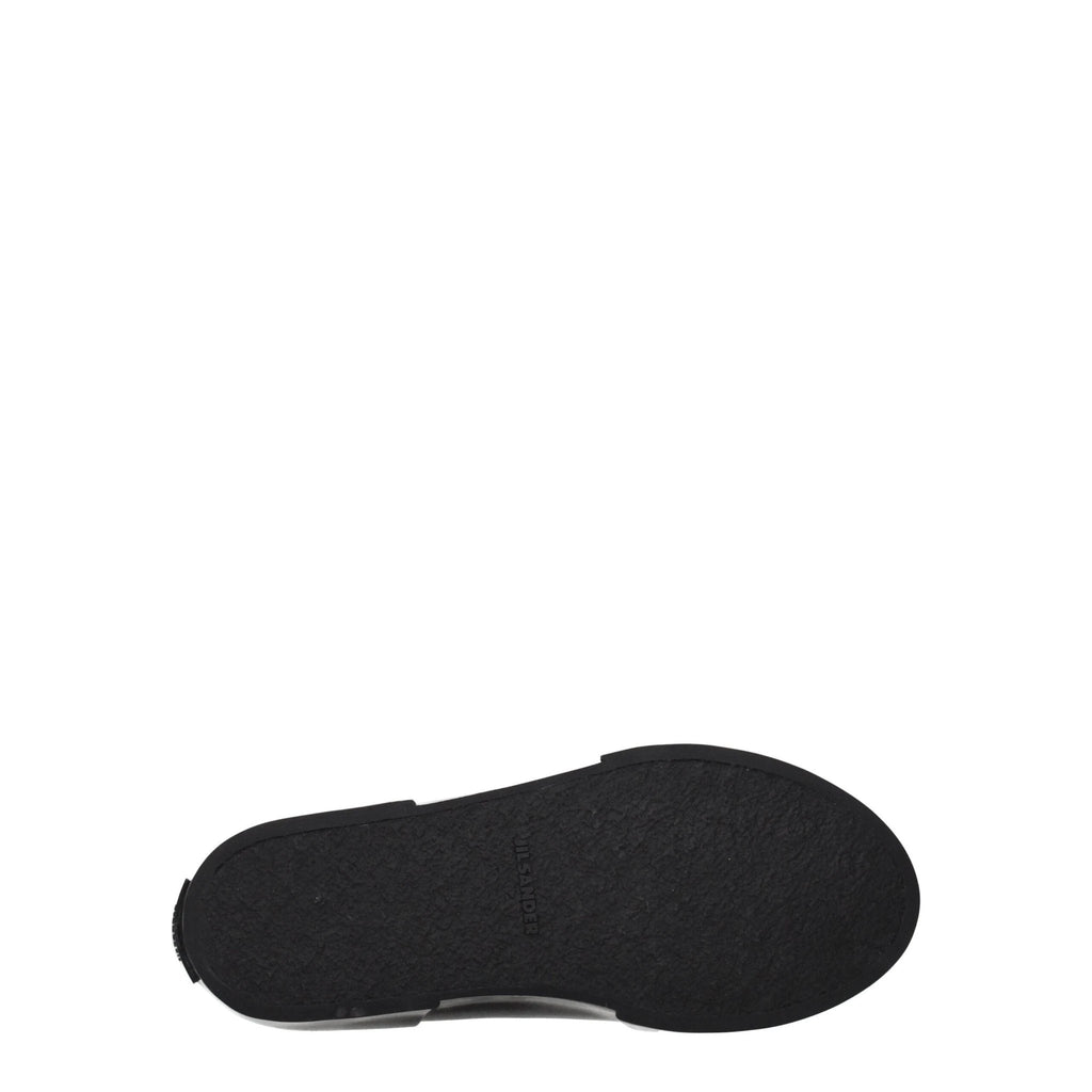 Jil Sander Black Fabric High Top Sneakers