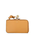 Portefeuille Chloé en cuir orange