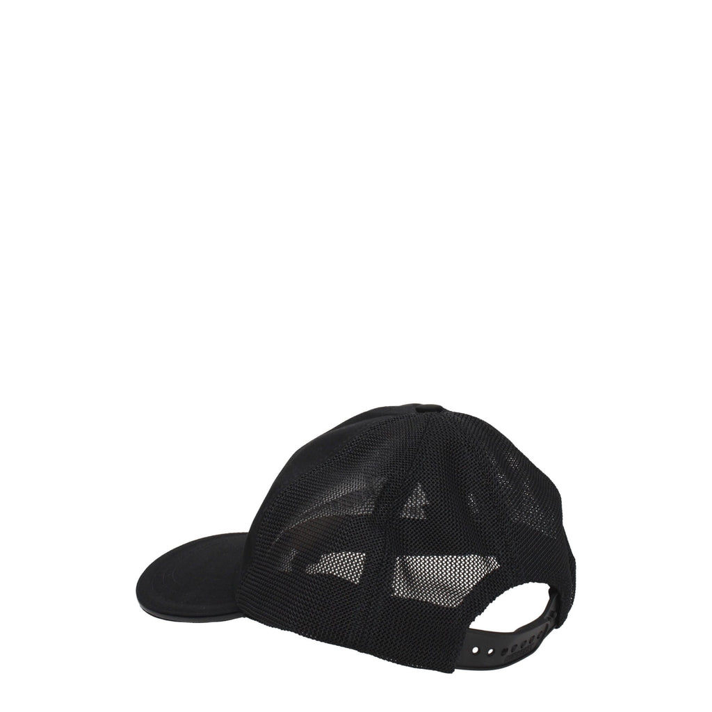 Casquette Burberry en coton noir (casquette de baseball)