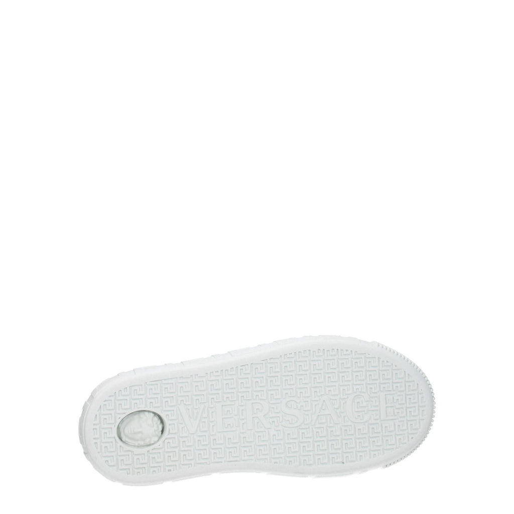 Baskets basses Versace en cuir blanc