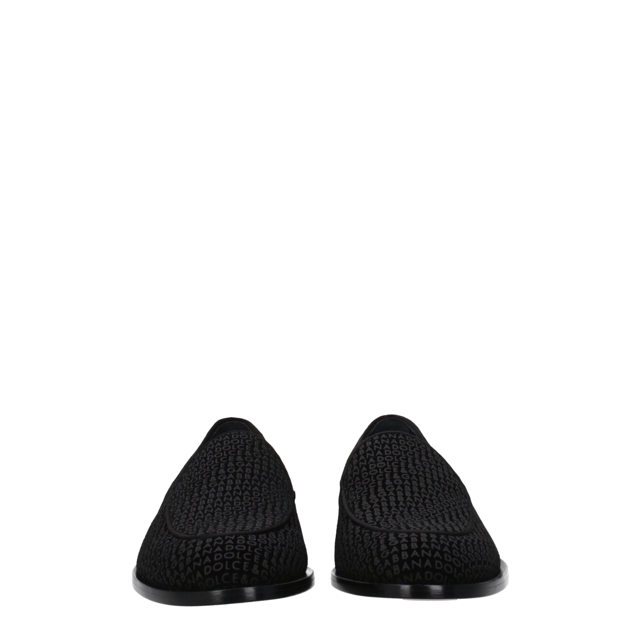 Mocassins Dolce &amp; Gabbana en velours noir