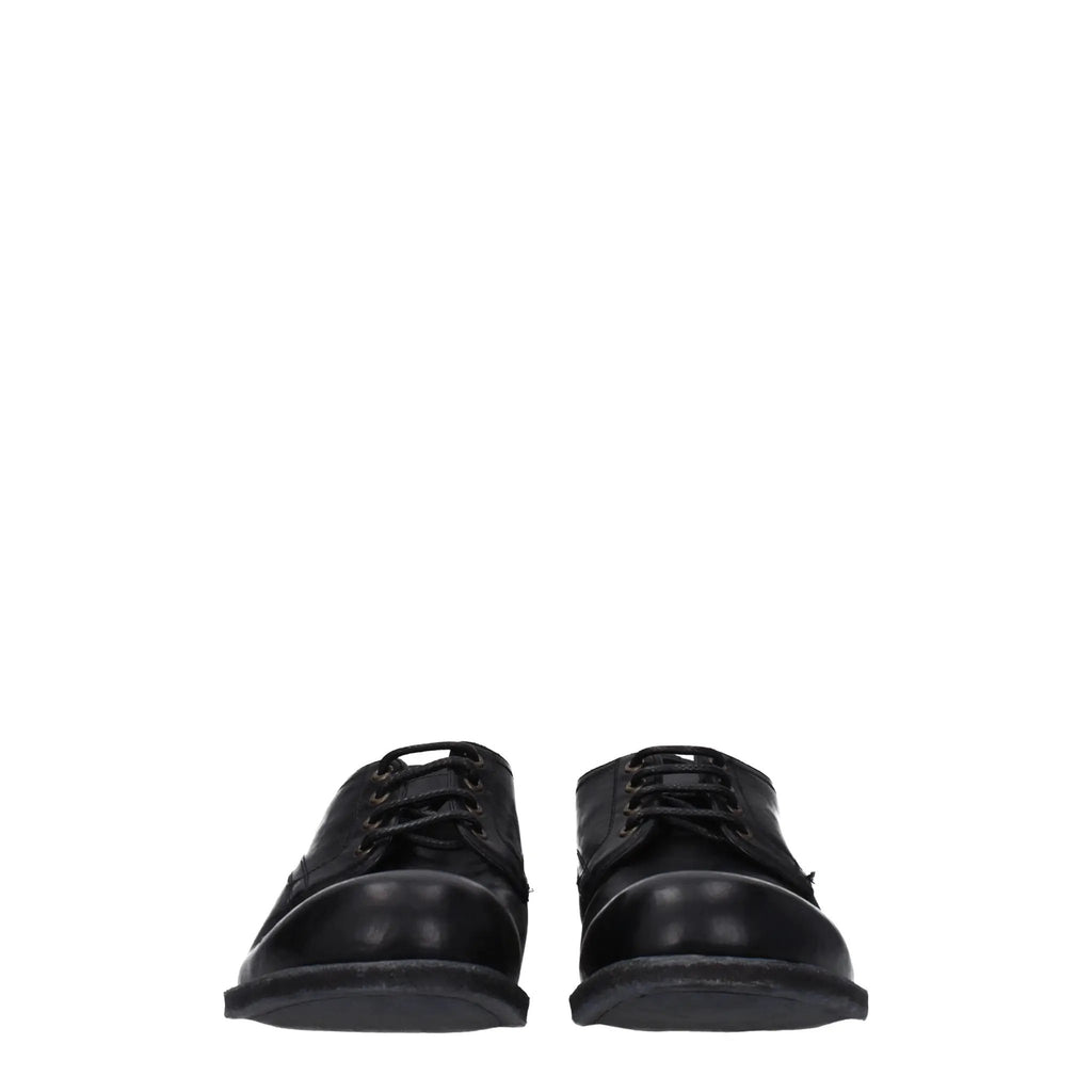 Dolce & Gabbana Black Leather Oxfords And Derbies