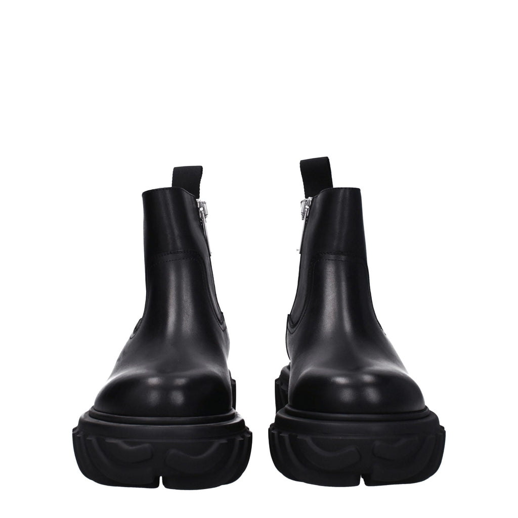 Bottines Off-White en cuir noir