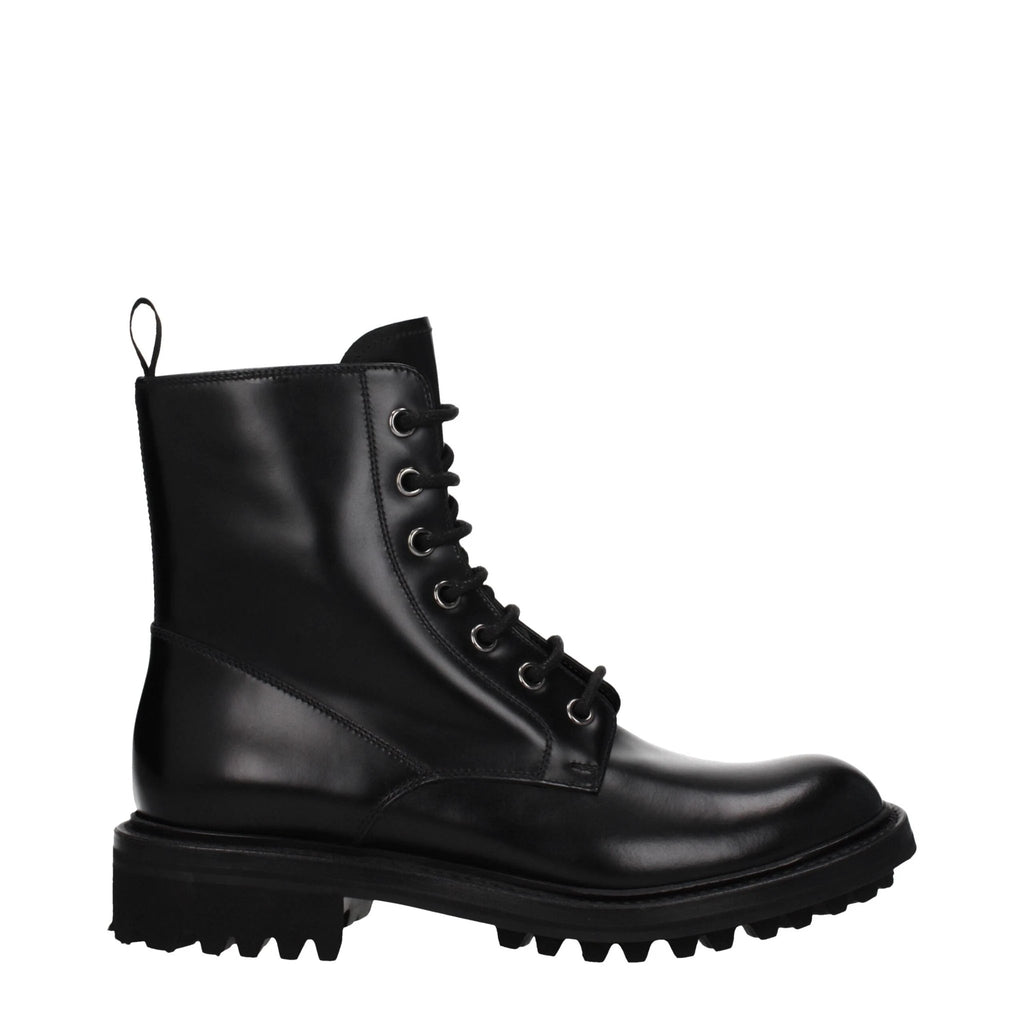 Bottines en cuir noir Church's