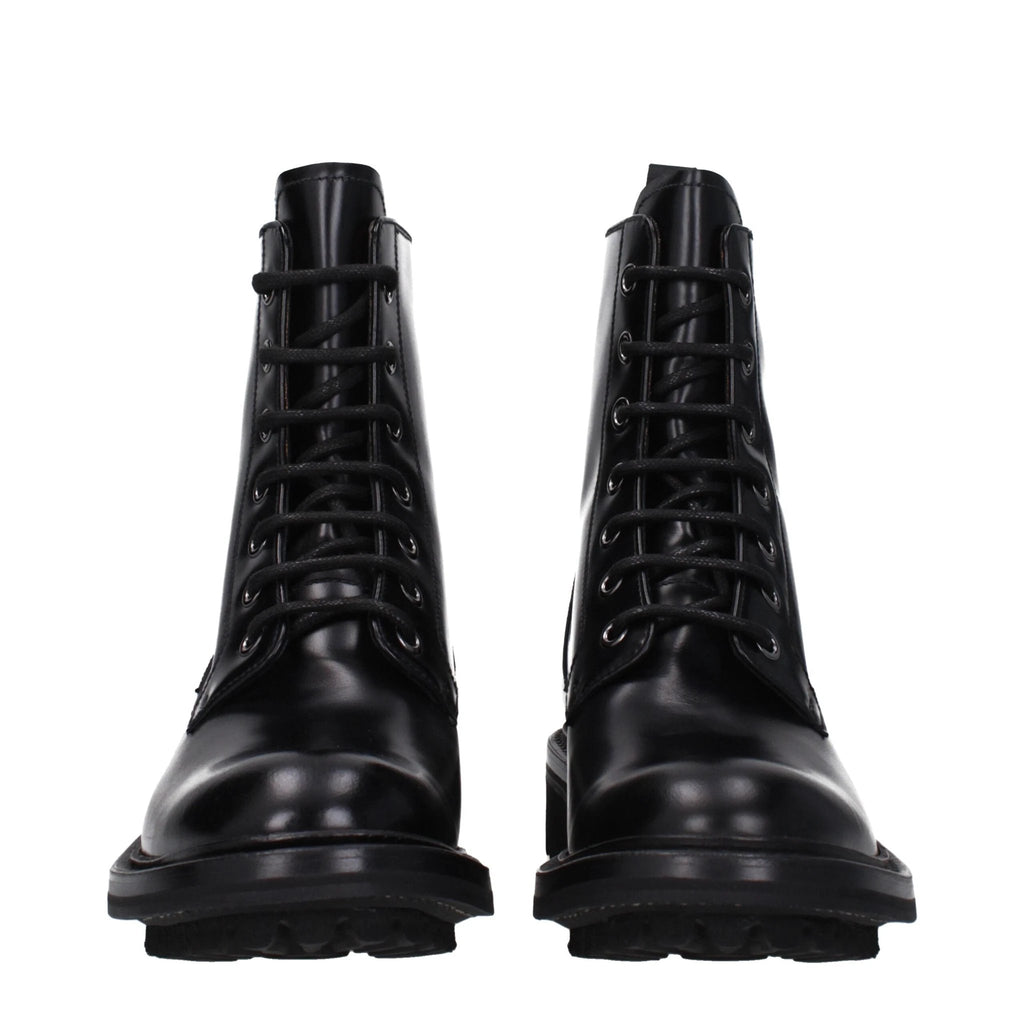 Bottines en cuir noir Church's