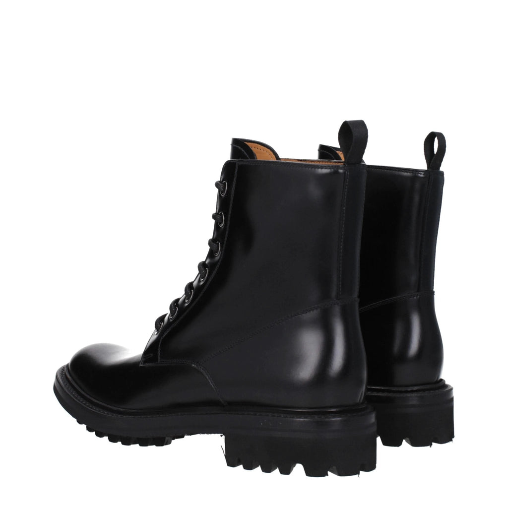 Bottines en cuir noir Church's