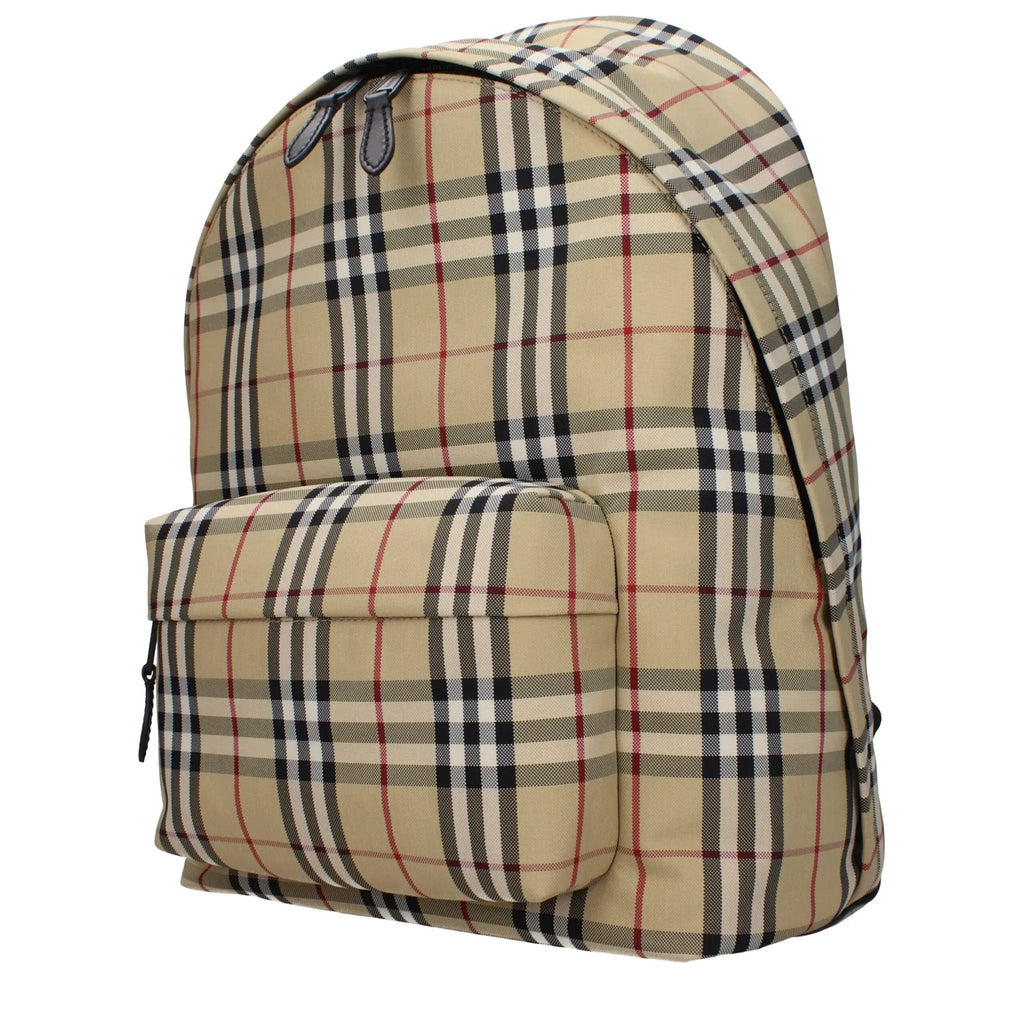 Sac à dos Burberry en tissu beige