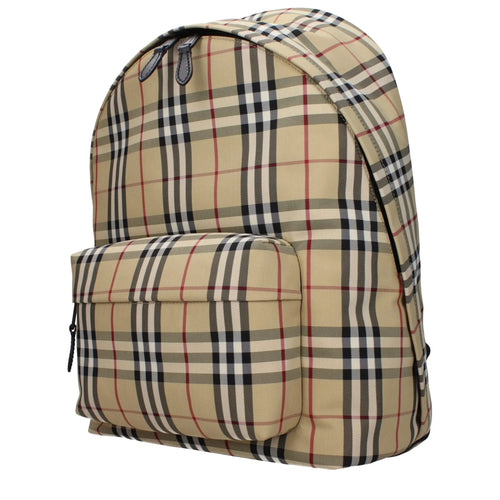 Sac à dos Burberry en tissu beige