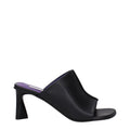Sandales à talons aiguilles en cuir noir Stella McCartney