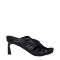 Stella McCartney Black Leather Stiletto Heel Sandals