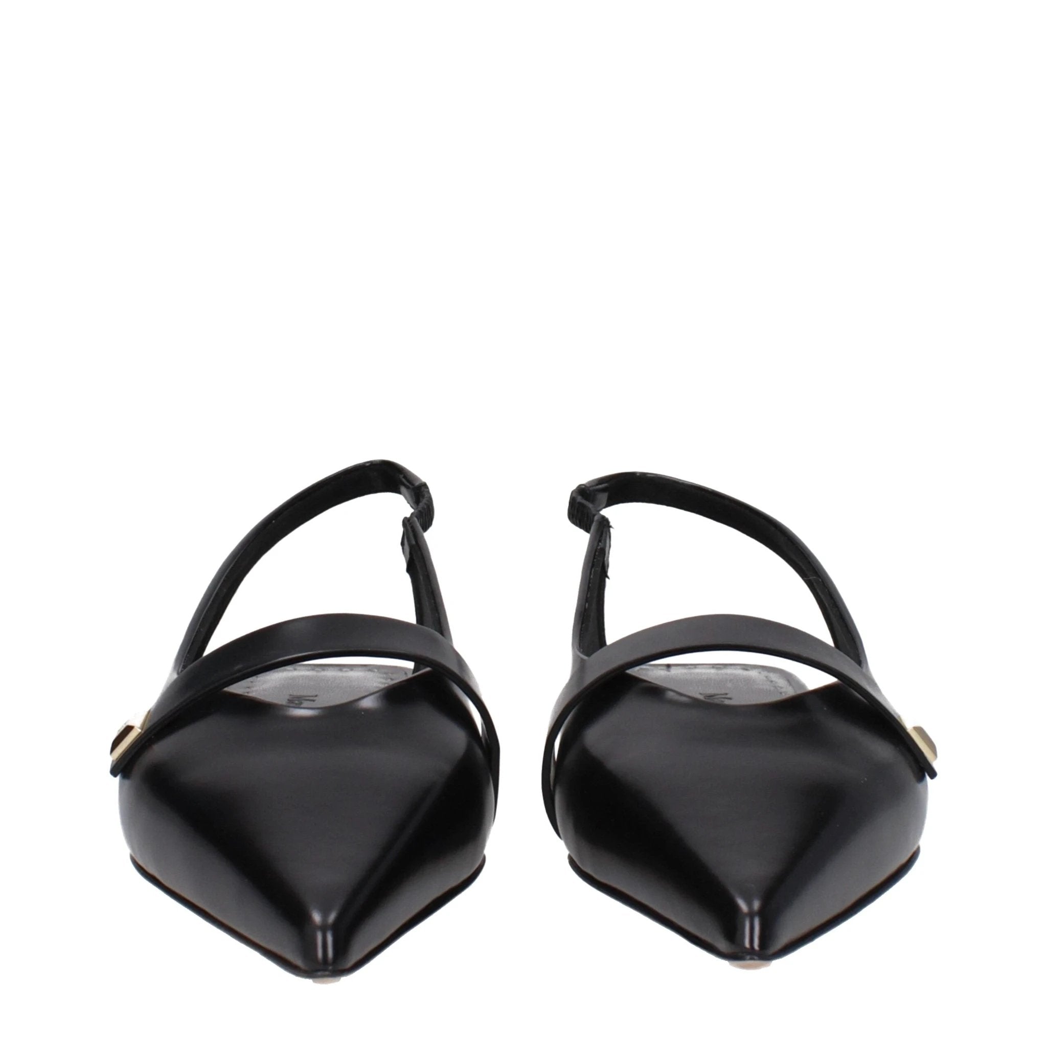 Ballerines en cuir noir Max Mara