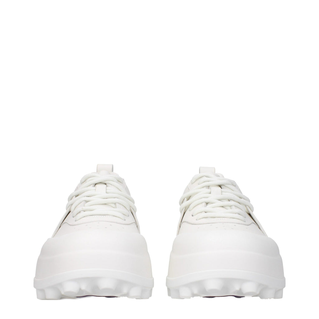 Jil Sander White Leather Sneakers