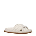 Fabiana Filippi Beige Leather Slippers