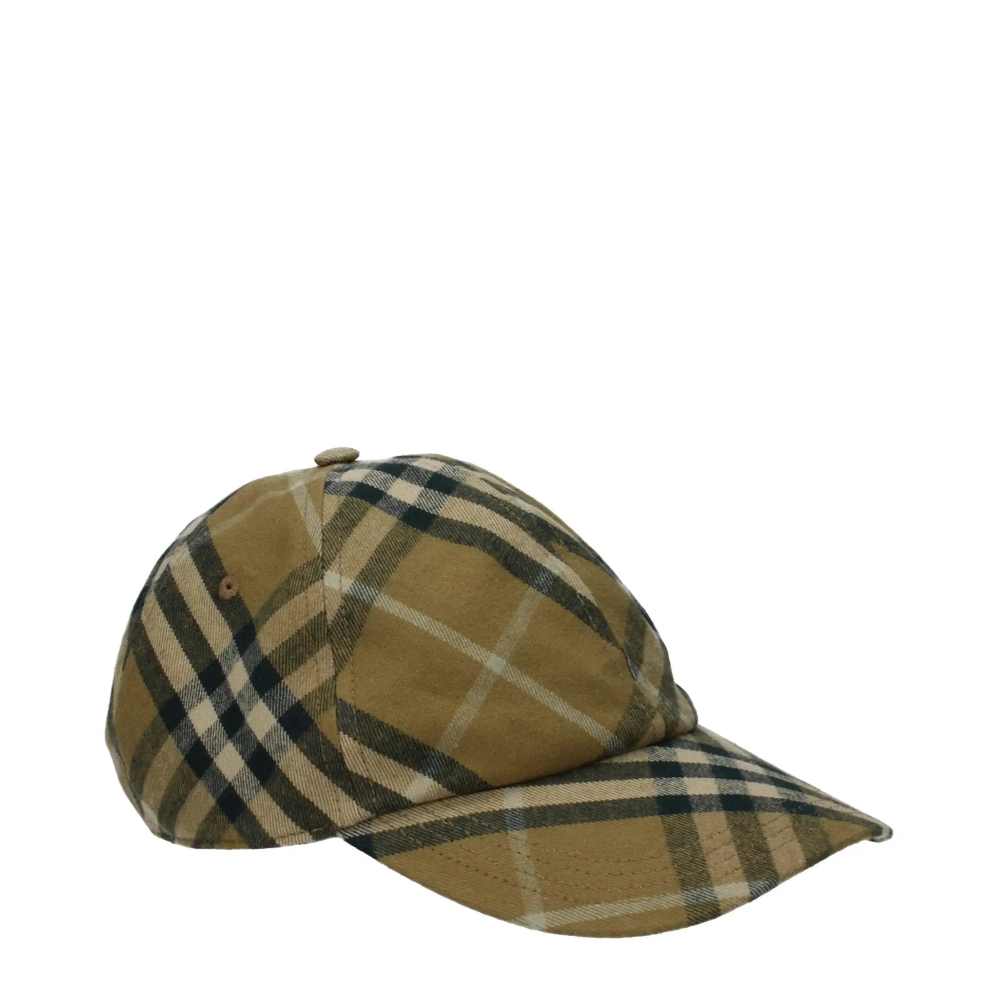 Casquette Burberry en coton vert (casquette de baseball)