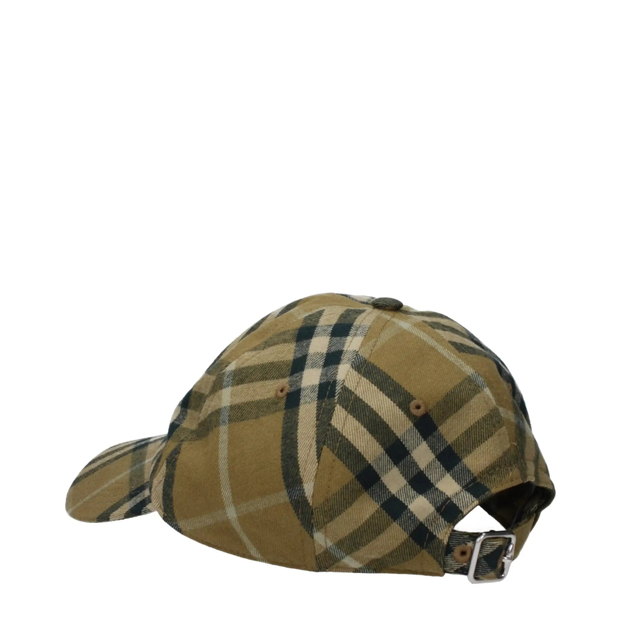 Casquette Burberry en coton vert (casquette de baseball)