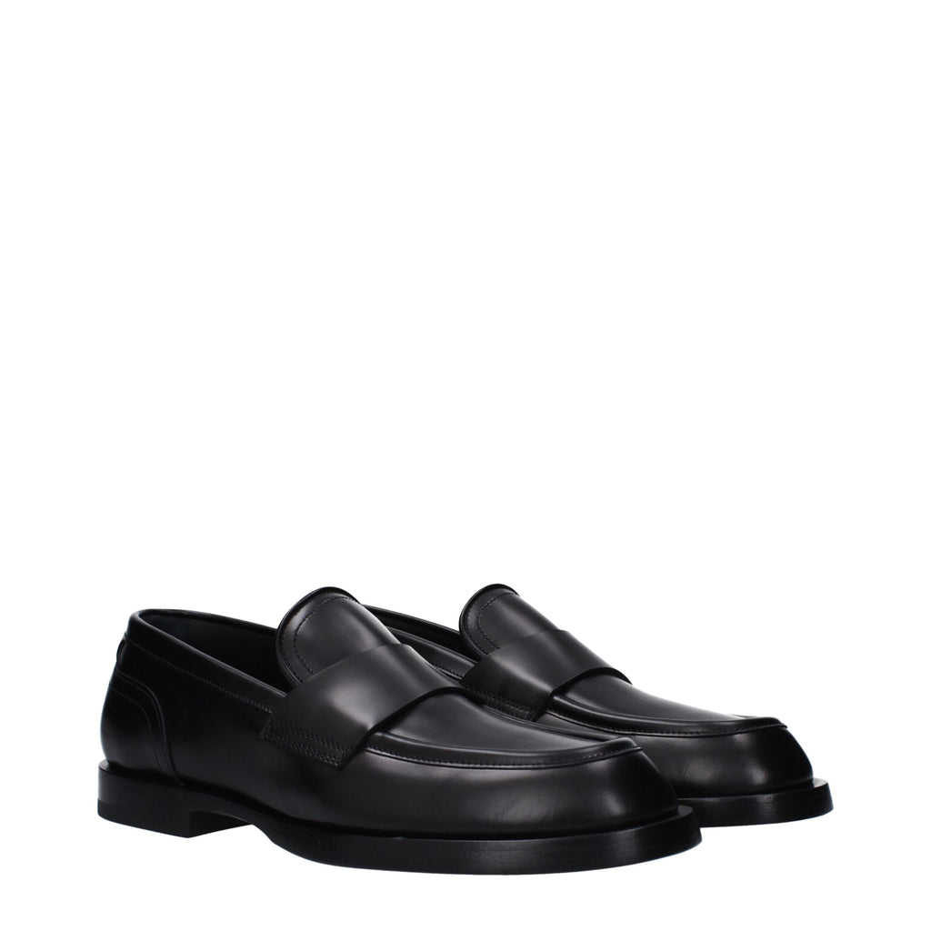 Mocassins Dolce &amp; Gabbana en cuir noir