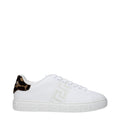 Baskets basses Versace en cuir blanc
