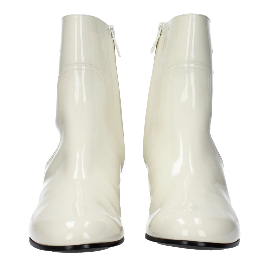 Bottines Celine en cuir beige