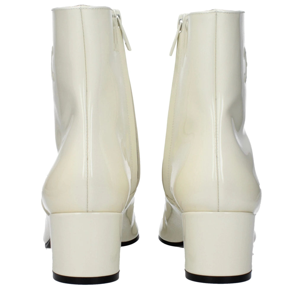 Bottines Celine en cuir beige