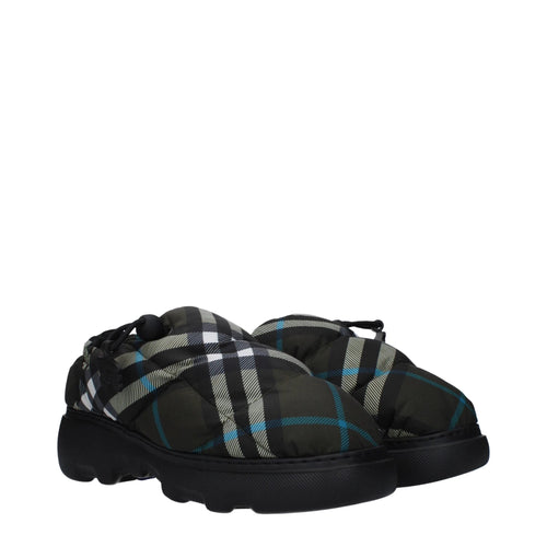 Mocassins Burberry en tissu vert