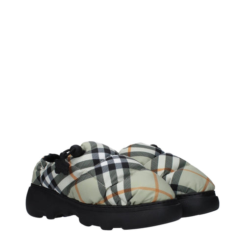 Mocassins Burberry en tissu vert