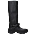 Bottes Burberry en cuir noir