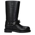 Bottes Burberry en cuir noir