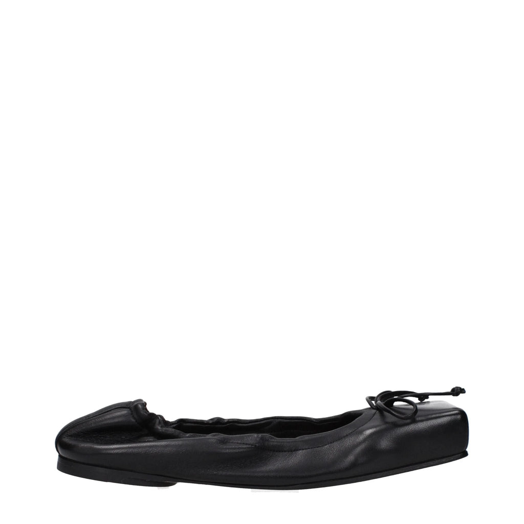 Ballerines en cuir noir Jacquemus