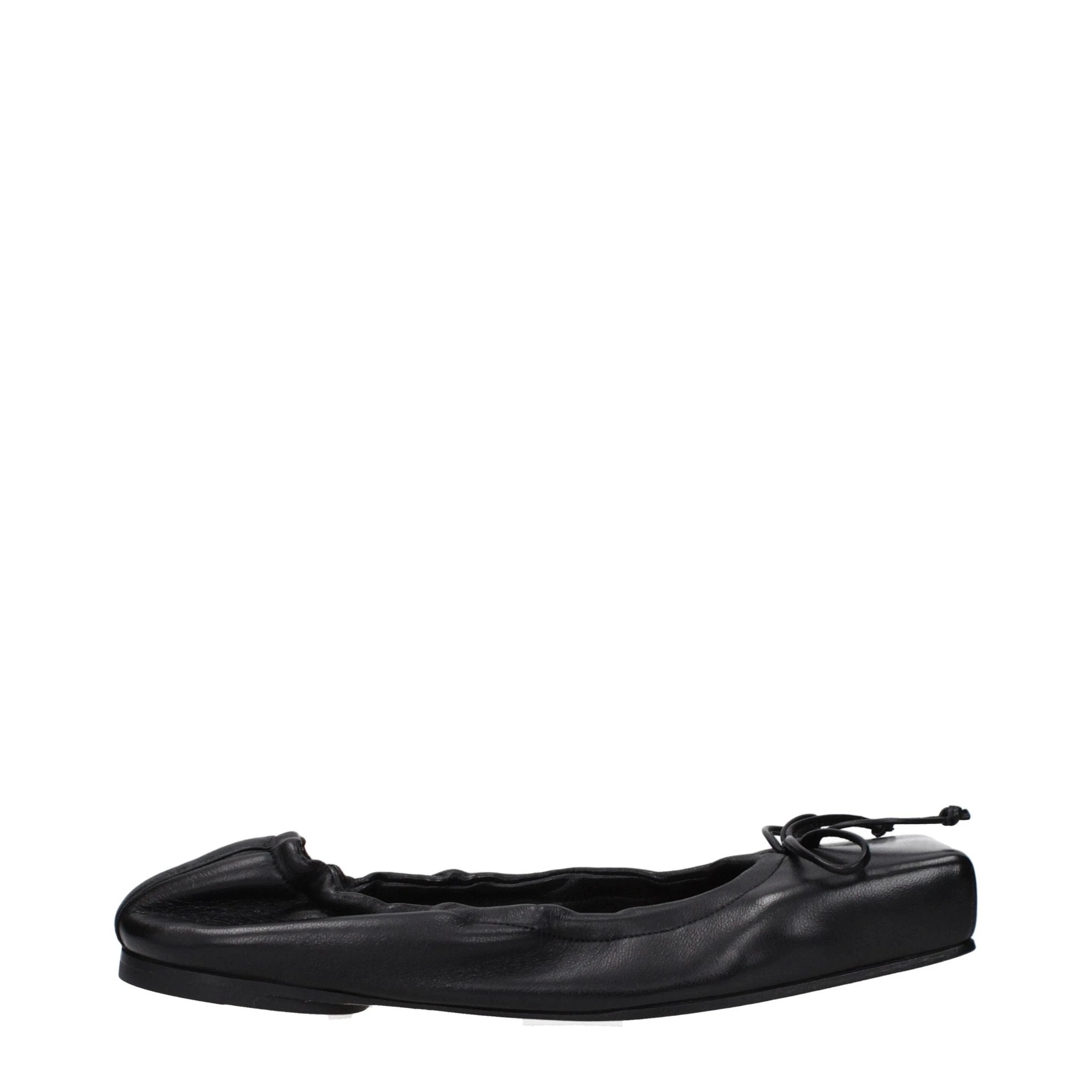 Ballerines en cuir noir Jacquemus