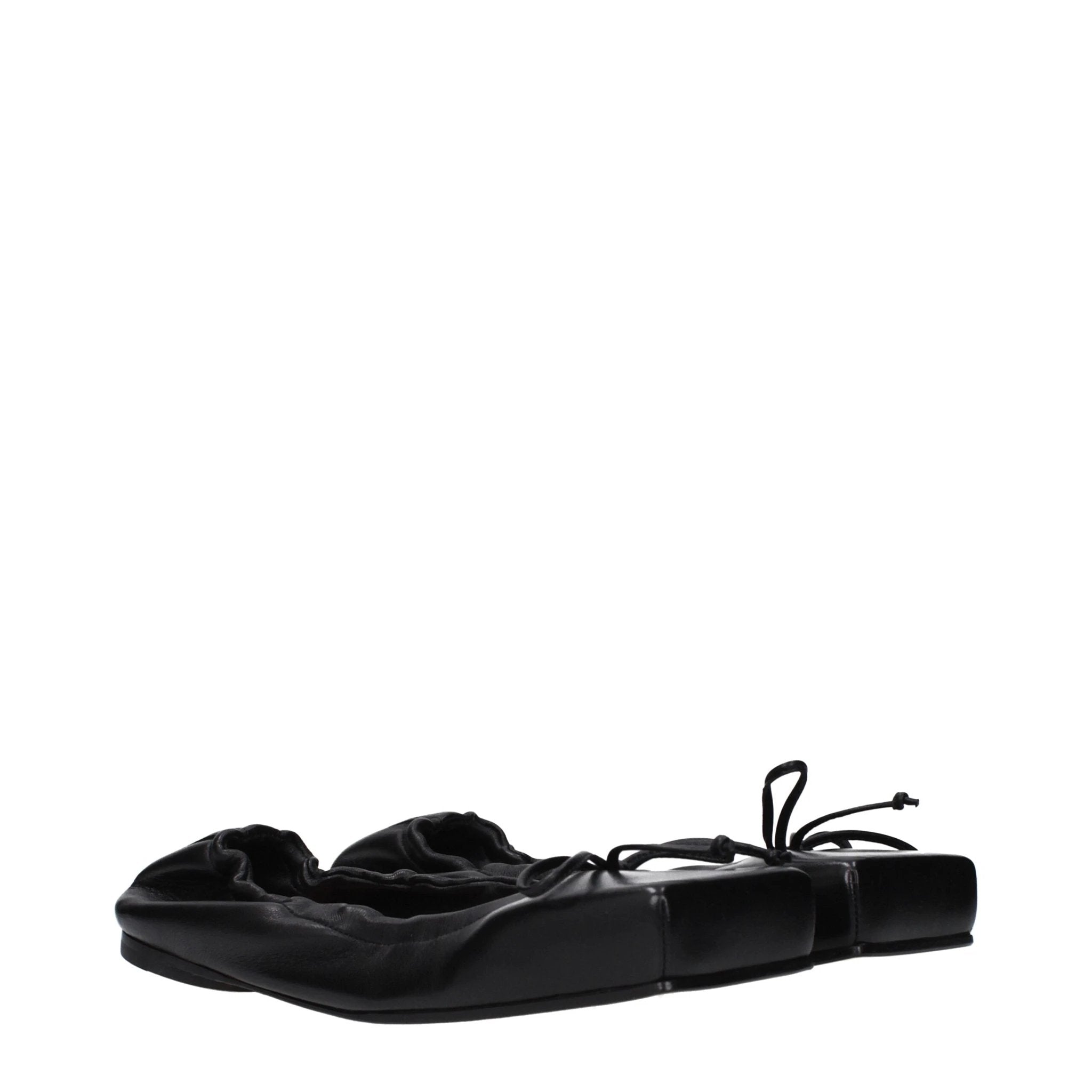 Ballerines en cuir noir Jacquemus