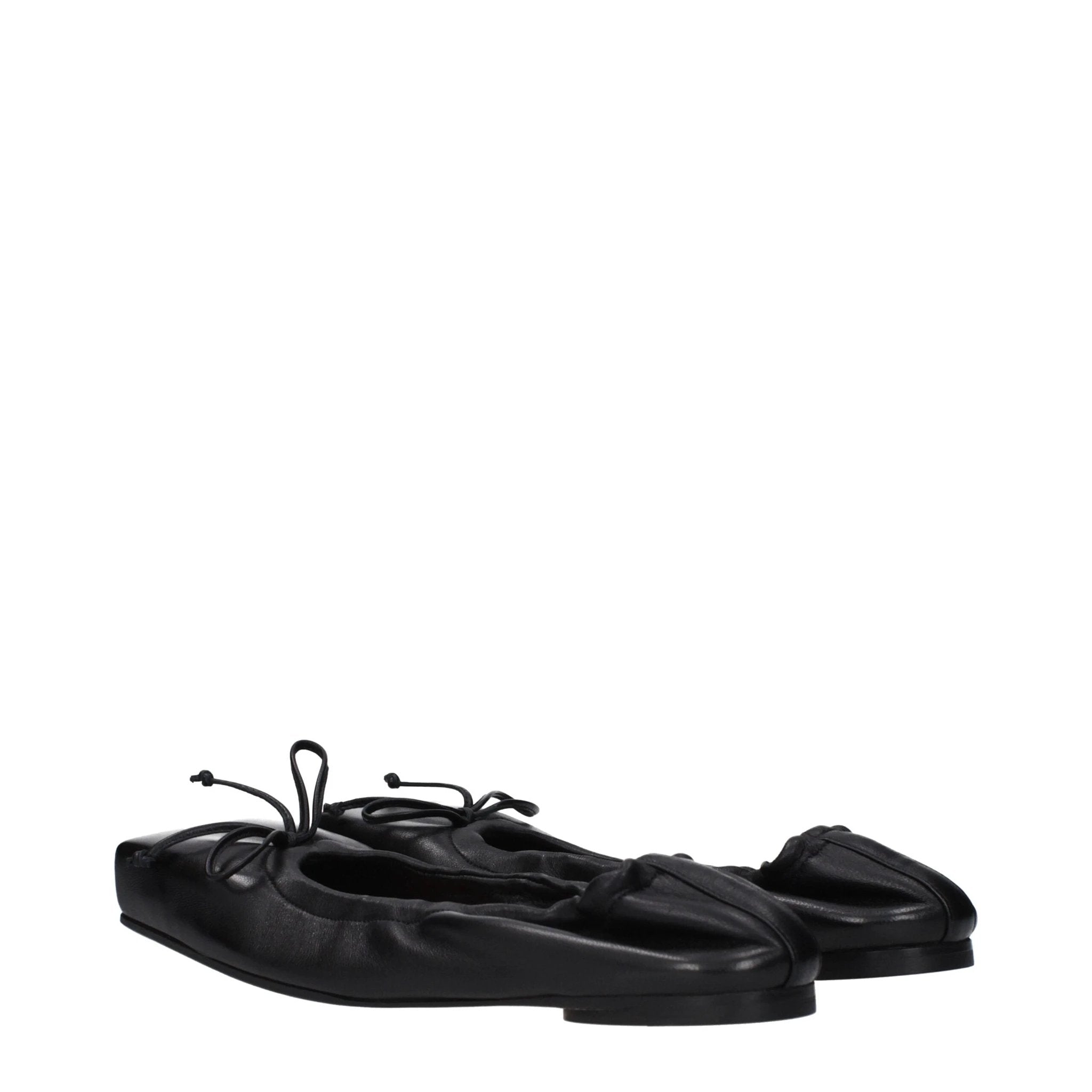 Ballerines en cuir noir Jacquemus