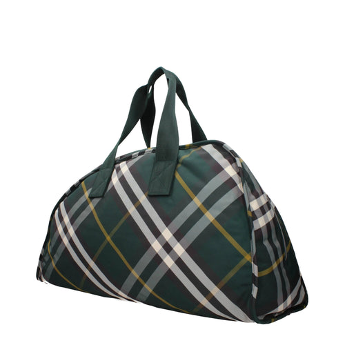 Bagages et voyages en tissu vert Burberry