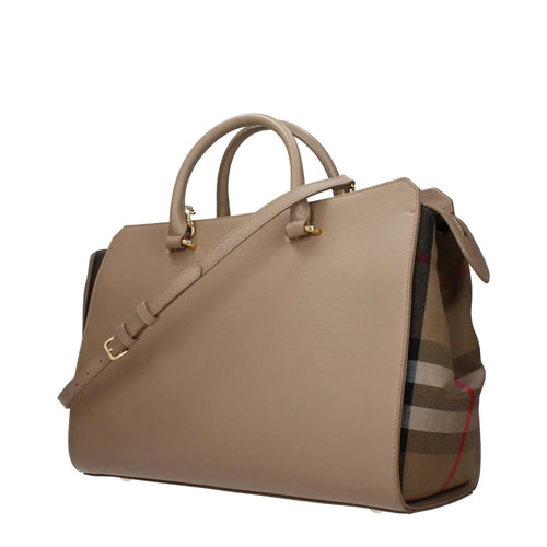 Sac à main Burberry en cuir beige