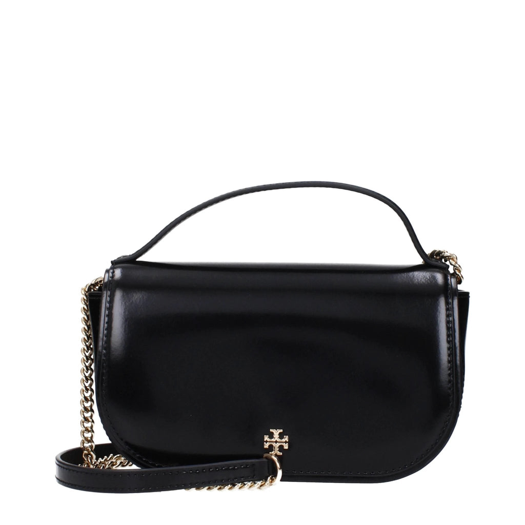 Sac à main en cuir noir Tory Burch
