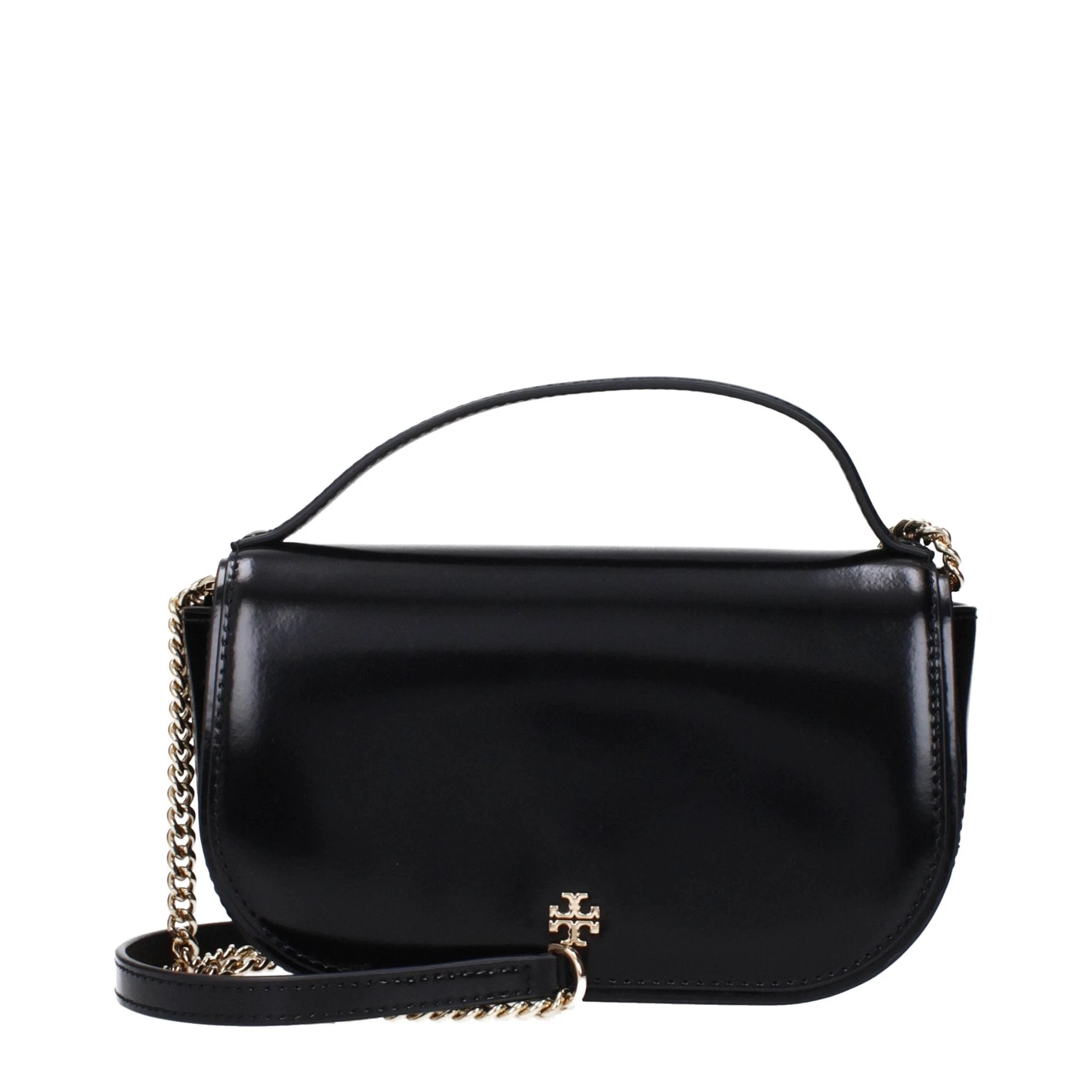 Sac à main en cuir noir Tory Burch