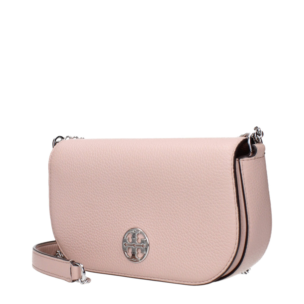 Sac bandoulière en cuir rose Tory Burch