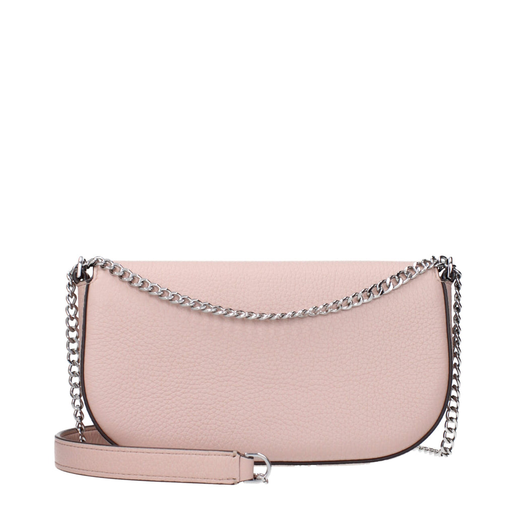 Sac bandoulière en cuir rose Tory Burch